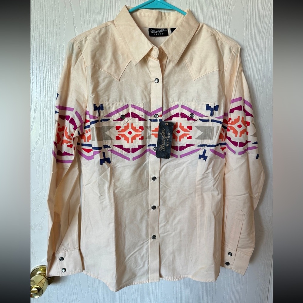 Wrangler pearl snap shirt